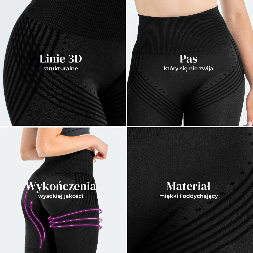 Legginsy 3D – Push-Up & Antycellulitowe