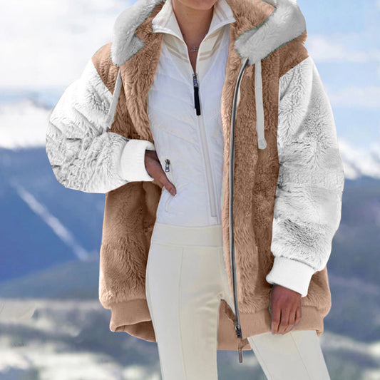 🔥GORĄCA WYPRZEDAŻ 49% TANIEJ✨Kurtka polarowa z kapturem i wełnianą podszewką