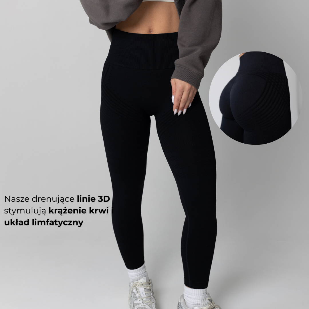 Modelujące Legginsy 3D Lunare Czarny