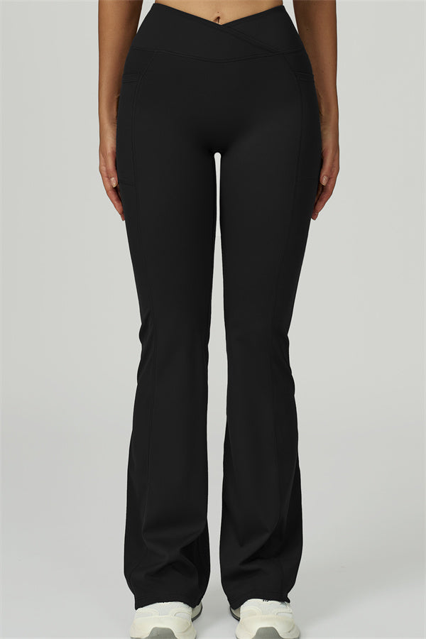 The Flourish Flared Leggings - Black 2