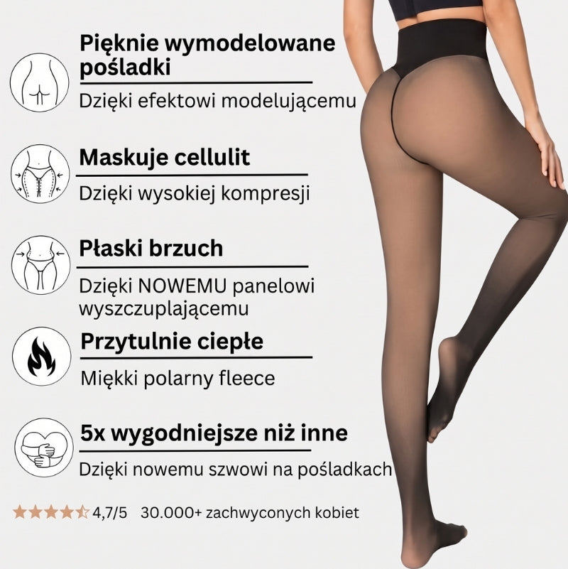 Modelujące Rajstopy Polarowe