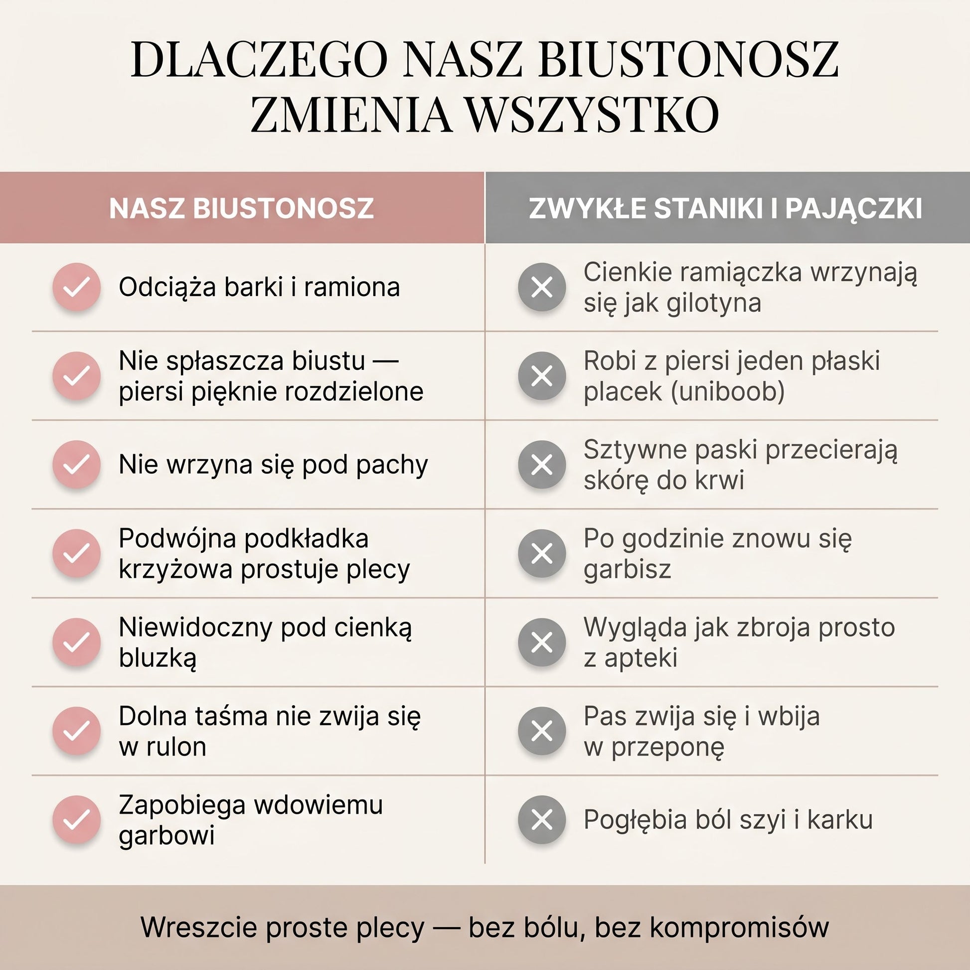 Stanik korygujący posturę PostureLift