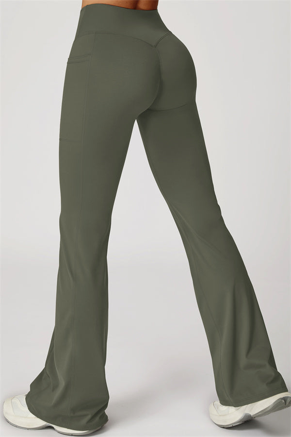 The Flourish Flared Leggings - Flint 2