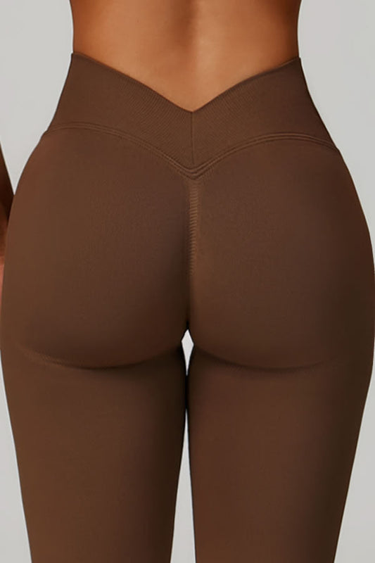 Legginsy Power — Brązowy, efekt modelujący pośladki