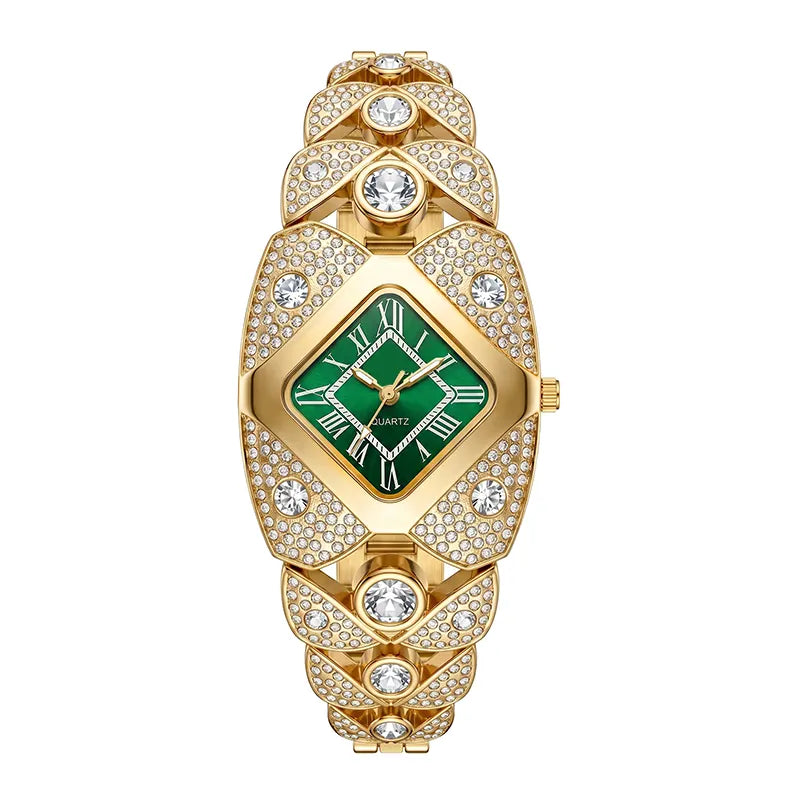 Damski elegancki zegarek na bransolecie kwarcowej