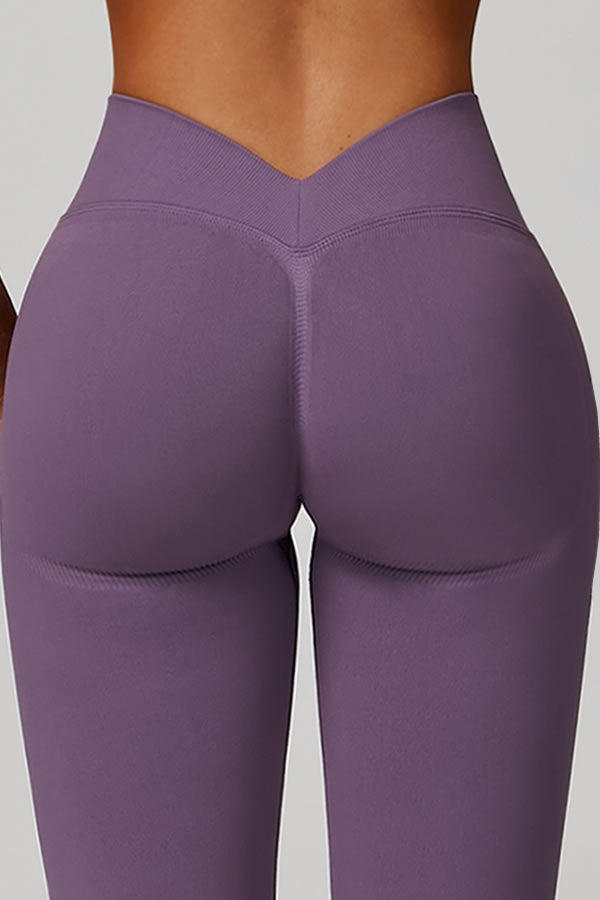 Legginsy Power — Śliwkowy