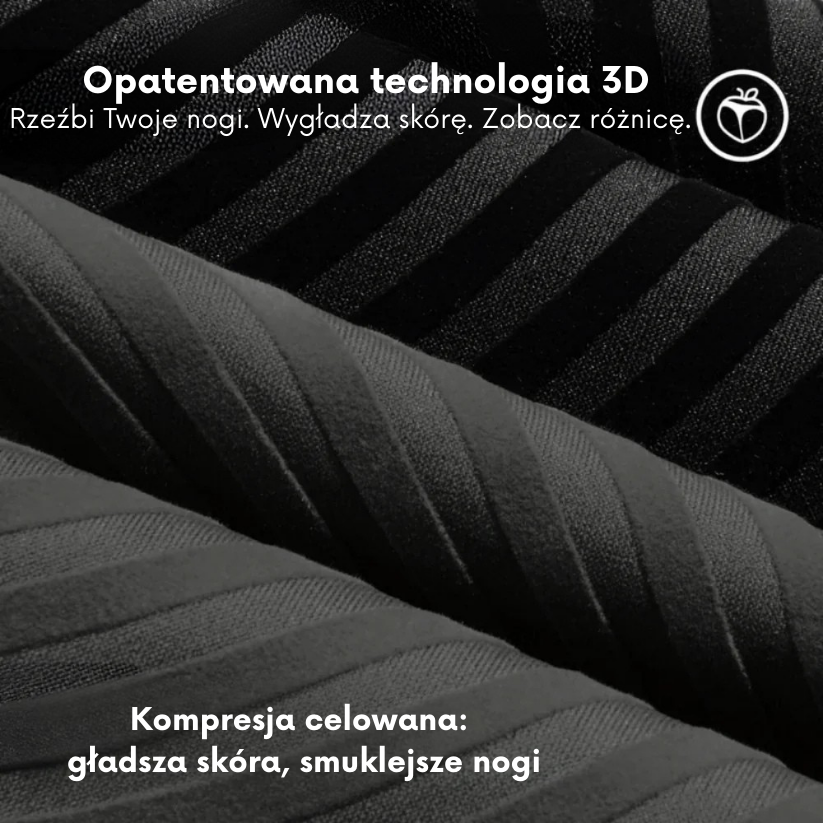 Modelujące Legginsy 3D Lunare Czarny
